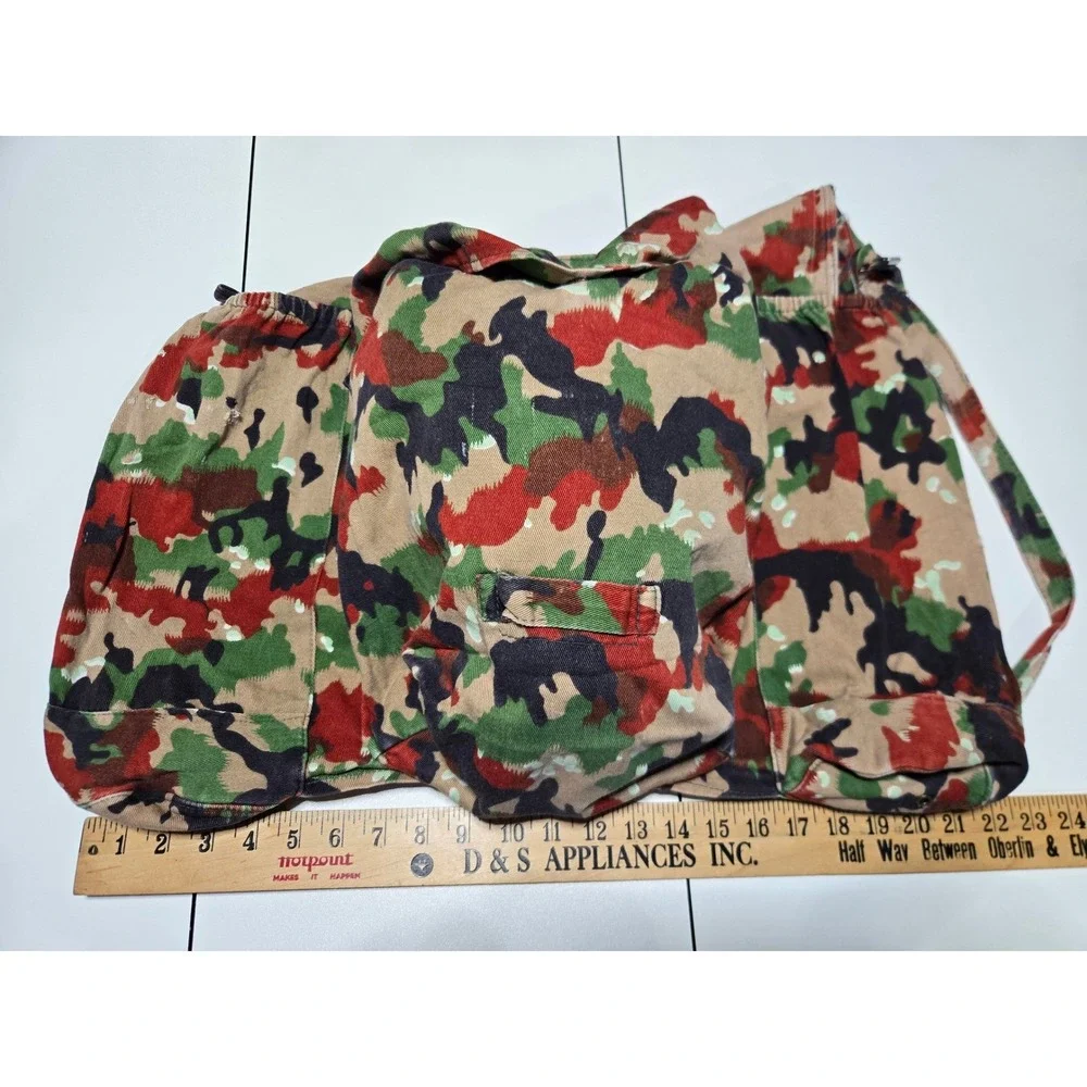 Vintage Swiss Army Alpenflage‎ Camouflage Rucksack Military Surplus